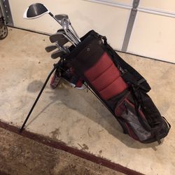Left hand Golf Clubs and Bag