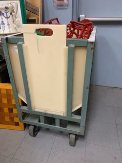 Vintage Industrial Golf Ball Cart