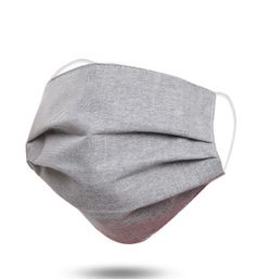 Gray color Theme For Face Pleated/Cotton/Washable/Reusable