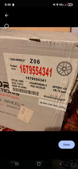 Like new zo6 OEM corvette rims