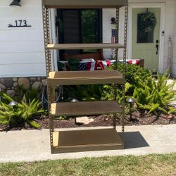 Storage Rack 6ft Tall 36.5” W. Five Shelves 36”x18” $20