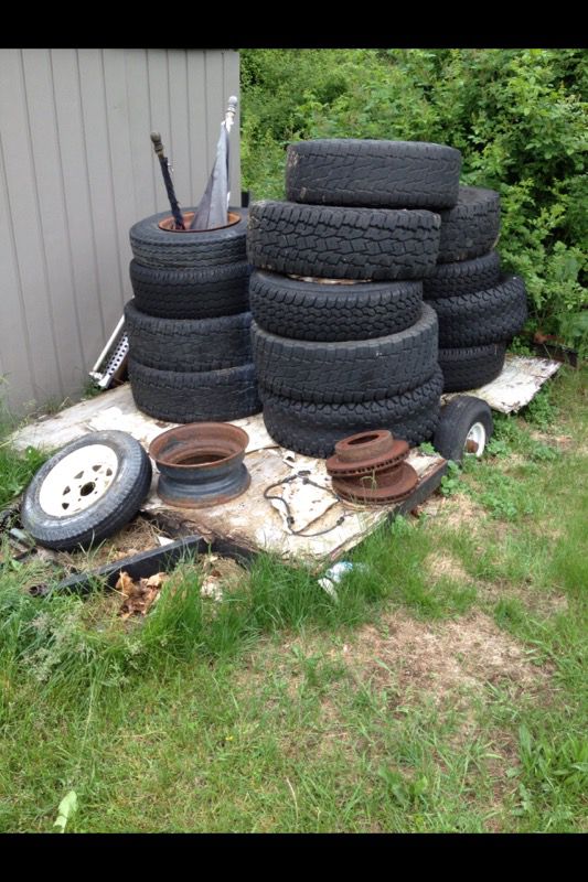 28 tires and a trailer