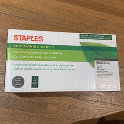 New Staples Remanufactured Toner Cartridge Replacement for HP 124a 791416 STQ6000A