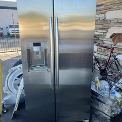 Samsung Refrigerator Side By Side Stainless Steel 