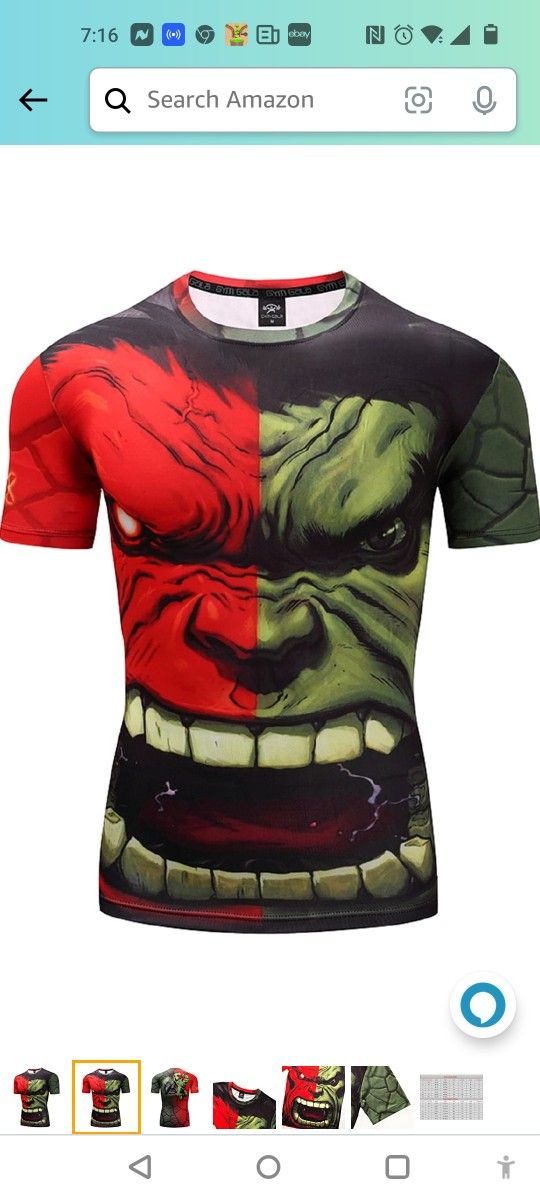 The Hulk T-shirt Size 2X