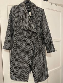 Small Express Chevron Print Long Coat
