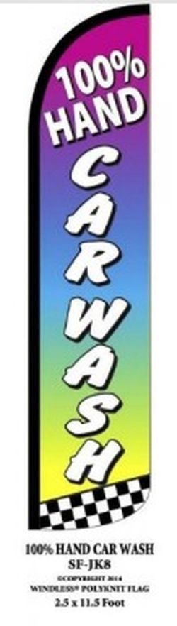 100% HAND CARWASH FLAG🚗