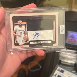 Panini One And One Brandon Ingram GAME-WORN PATCH  ON CARD AUTO 35/35