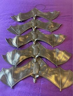 Set of 5 Halloween Bats 13” Wingspan