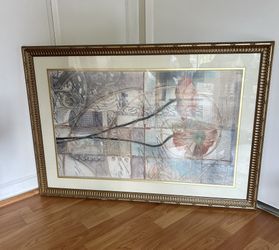 Framed Abstract Art 39x27
