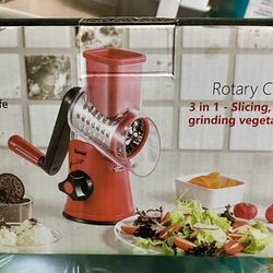 Geedel 3-in-1 Rotary Cheese Grater & Vegetable Slicer (Like New!)