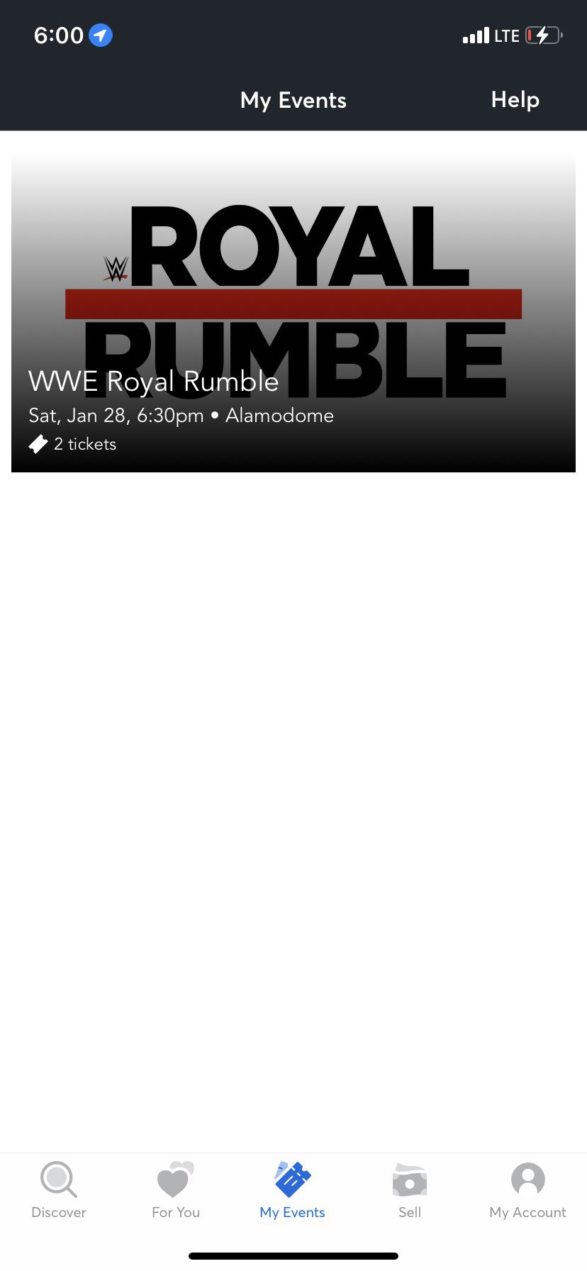 ROYAL RUMBLE TICKETS
