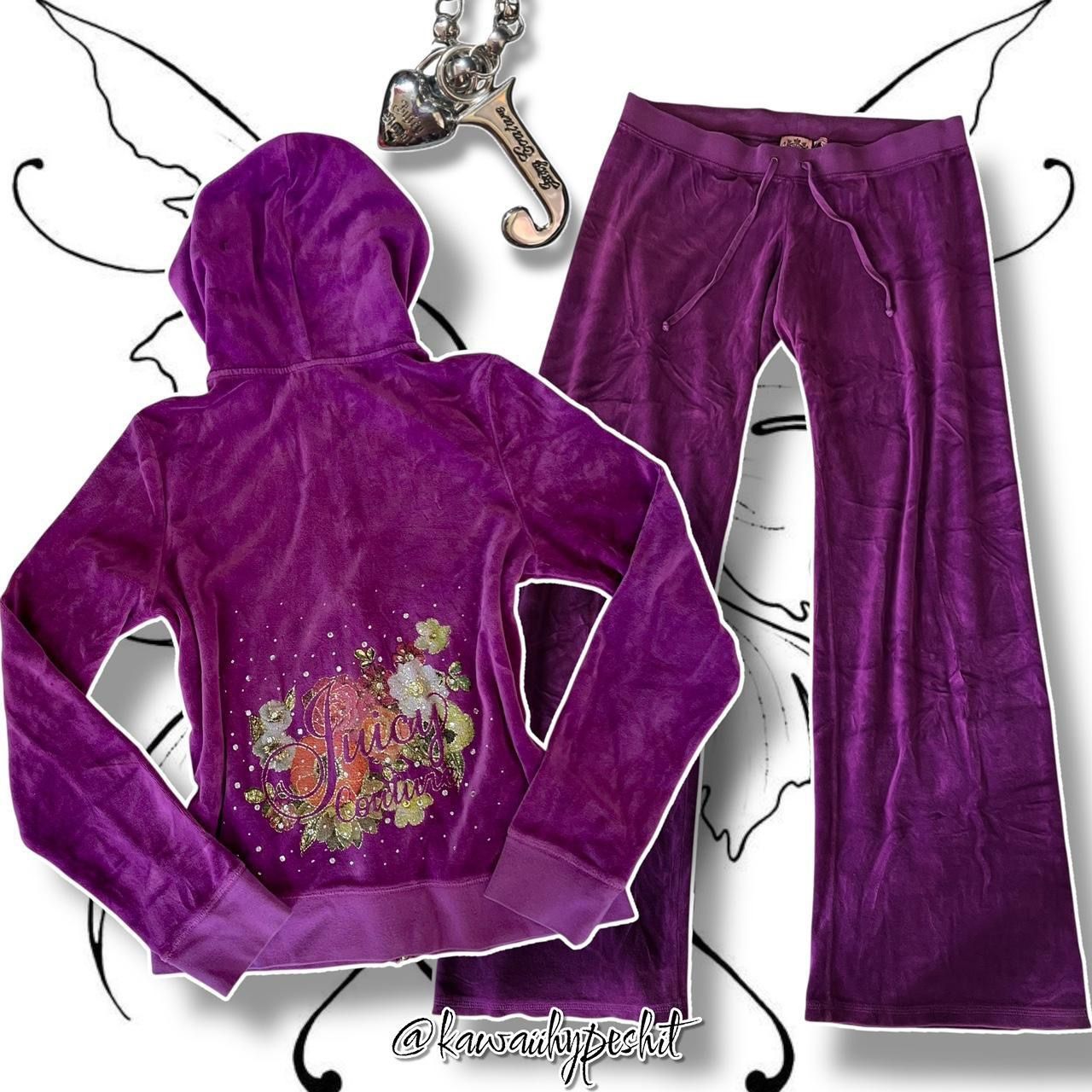 Vintage Y2K Juicy Couture Tracksuit "Purple/Multicolor"