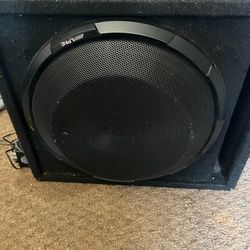 12""Alpine Subwoofer With Box Like New