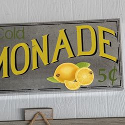 Lemonade Metal Sign