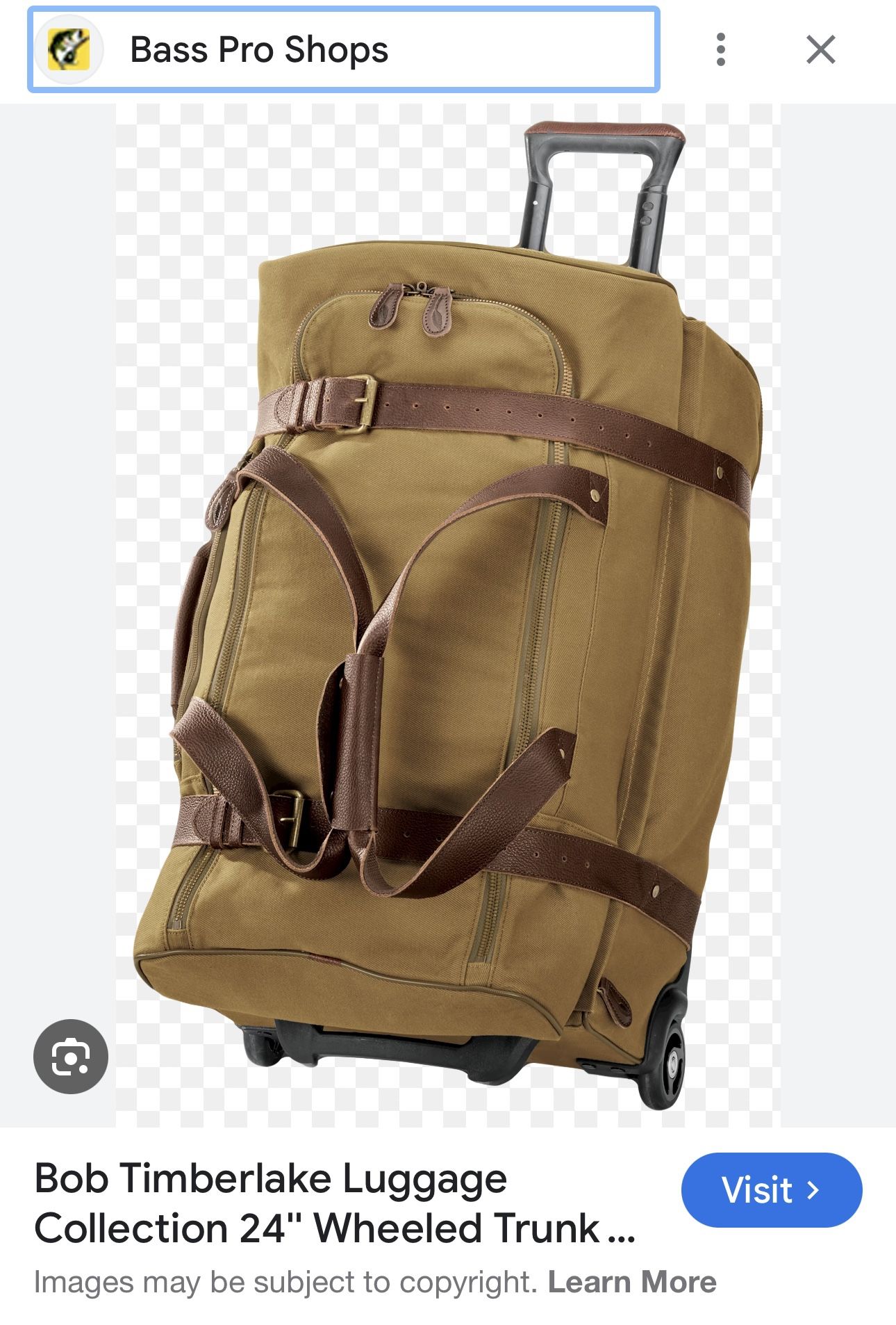2 Set Bob Timberlake Luggage And Duffle Bag