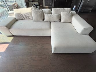 Imola Wide Arm 2-Piece Chaise Sectional and 3-Seater Couch Sofa by Acanva