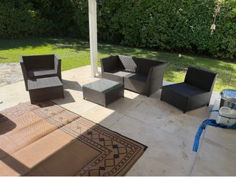 Outdoor wicker Brown patio furniture