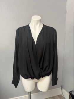 Liberty Love Black Sheer Blouse Medium