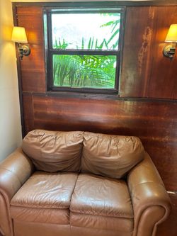 Leather coach