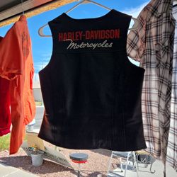 Women Harley Davidson Leather Vest