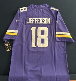 MEN'S JUSTIN JEFFERSON MINNESOTA VIKINGS STITCHED JERSEY SMALL UP TO 6XL