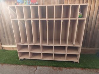 Cubby storage for daycare or School