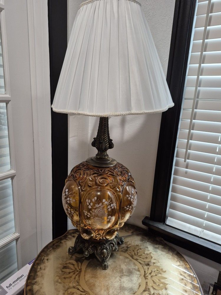 Antique Glass Lamp 