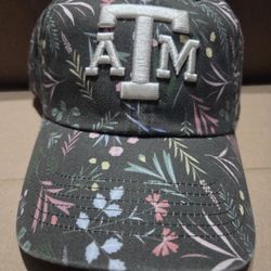 Texas A&M Womens Floral Adjustable Hat
