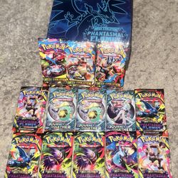 13 POKÉMON VARIETY PAKCS - 1 MEGA EVO PHANTASMAL FLAMES EBT 