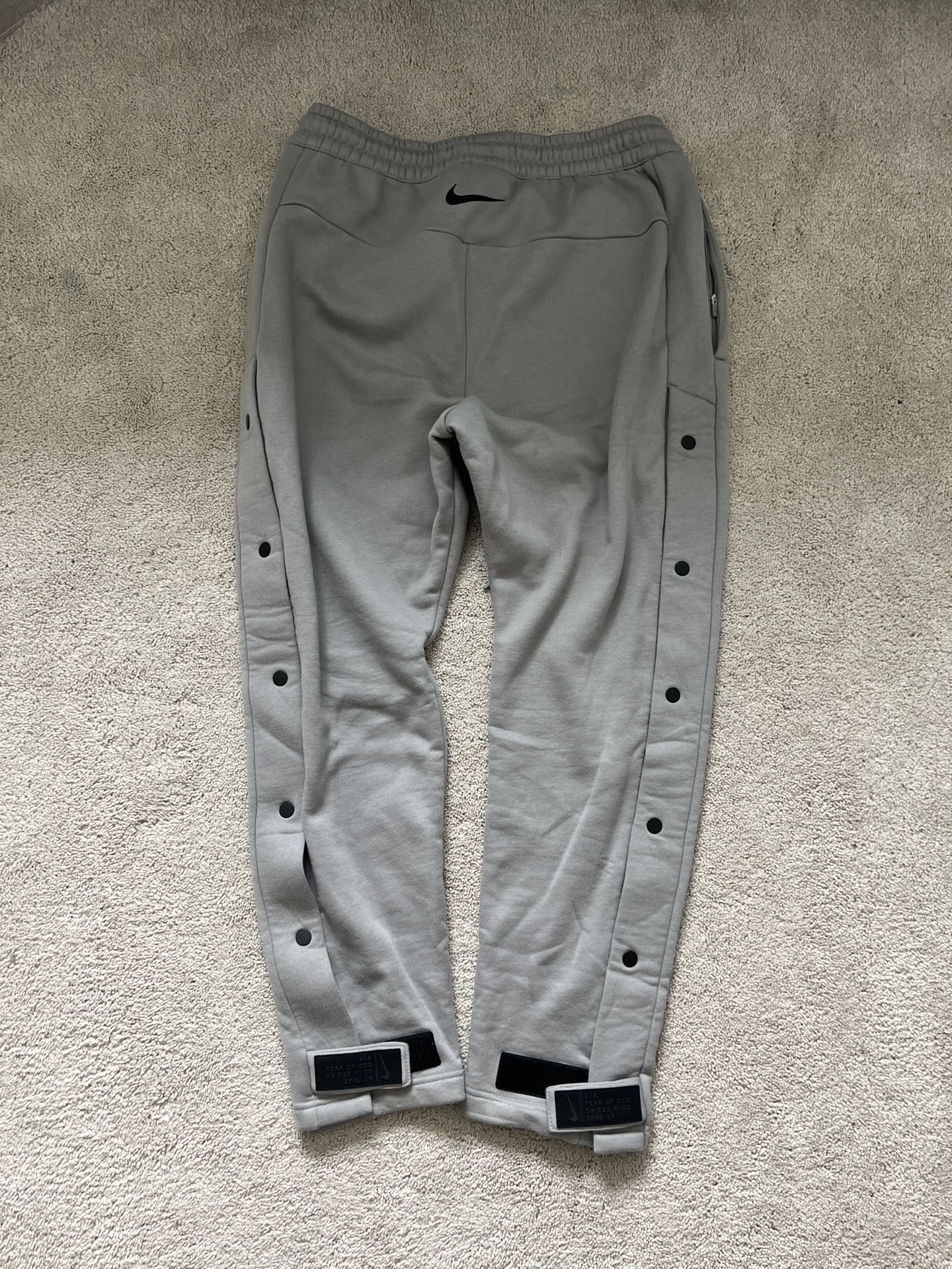 Grey Nike Fear Of God Tear Away FEAR OF GOD X Nike Tear Away Pants
