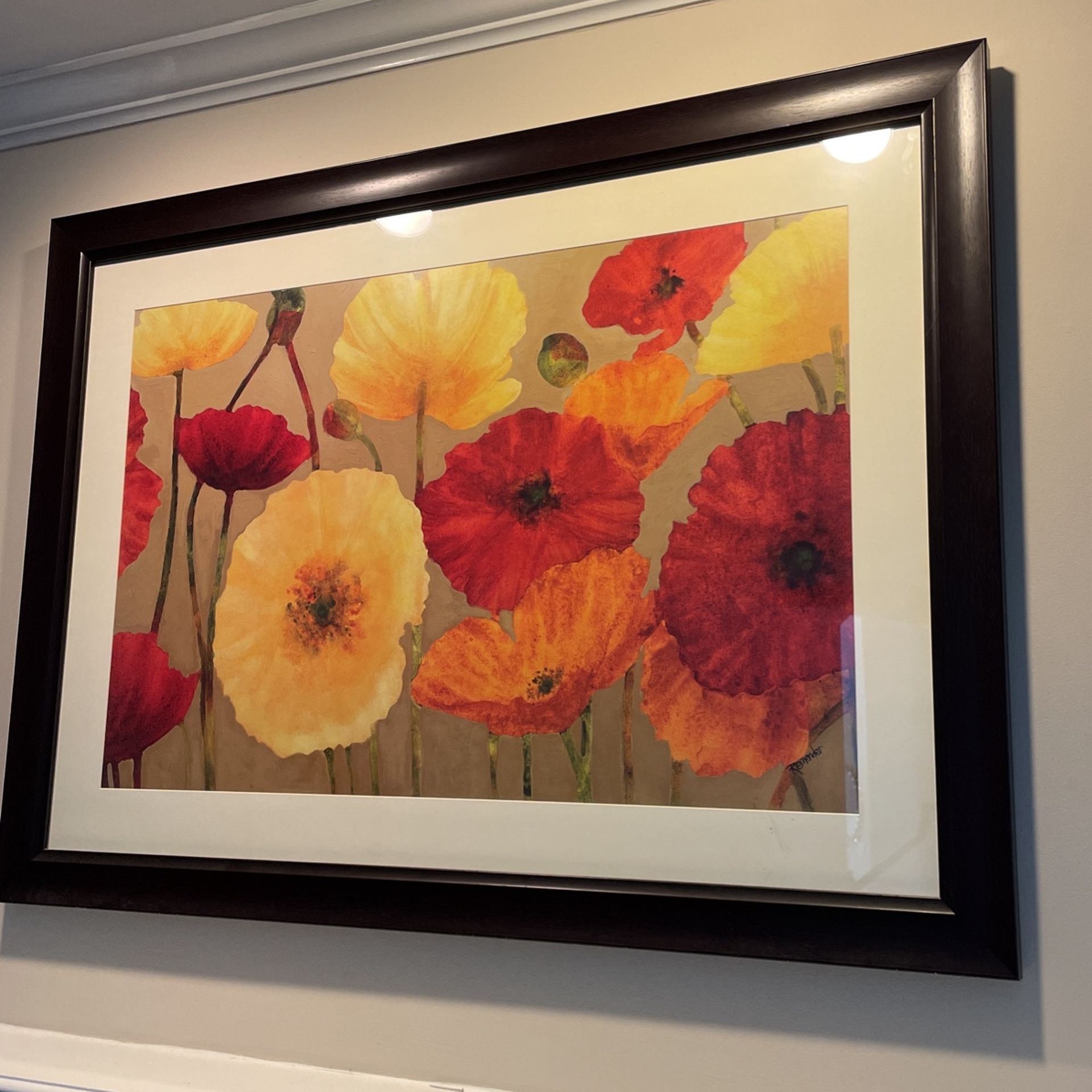 Framed Floral Wall Art