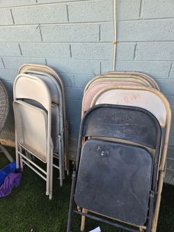 Lot of Metal Folding Chairs
