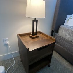 Night Stand/ Table with Lamp