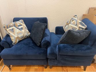 Velvet couch set