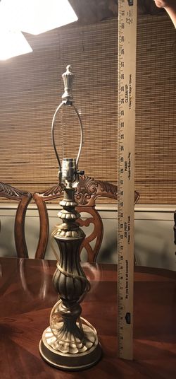 Silver table lamp