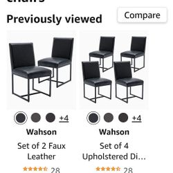 wahson  leather chairs and one set of fabric 