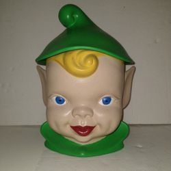 Holland Mold Elf Ceramic Cookie Jar VTG