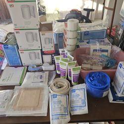 Medical Supplies, Wraps, Bandages,  Tape, Gauze, Exam Gloves