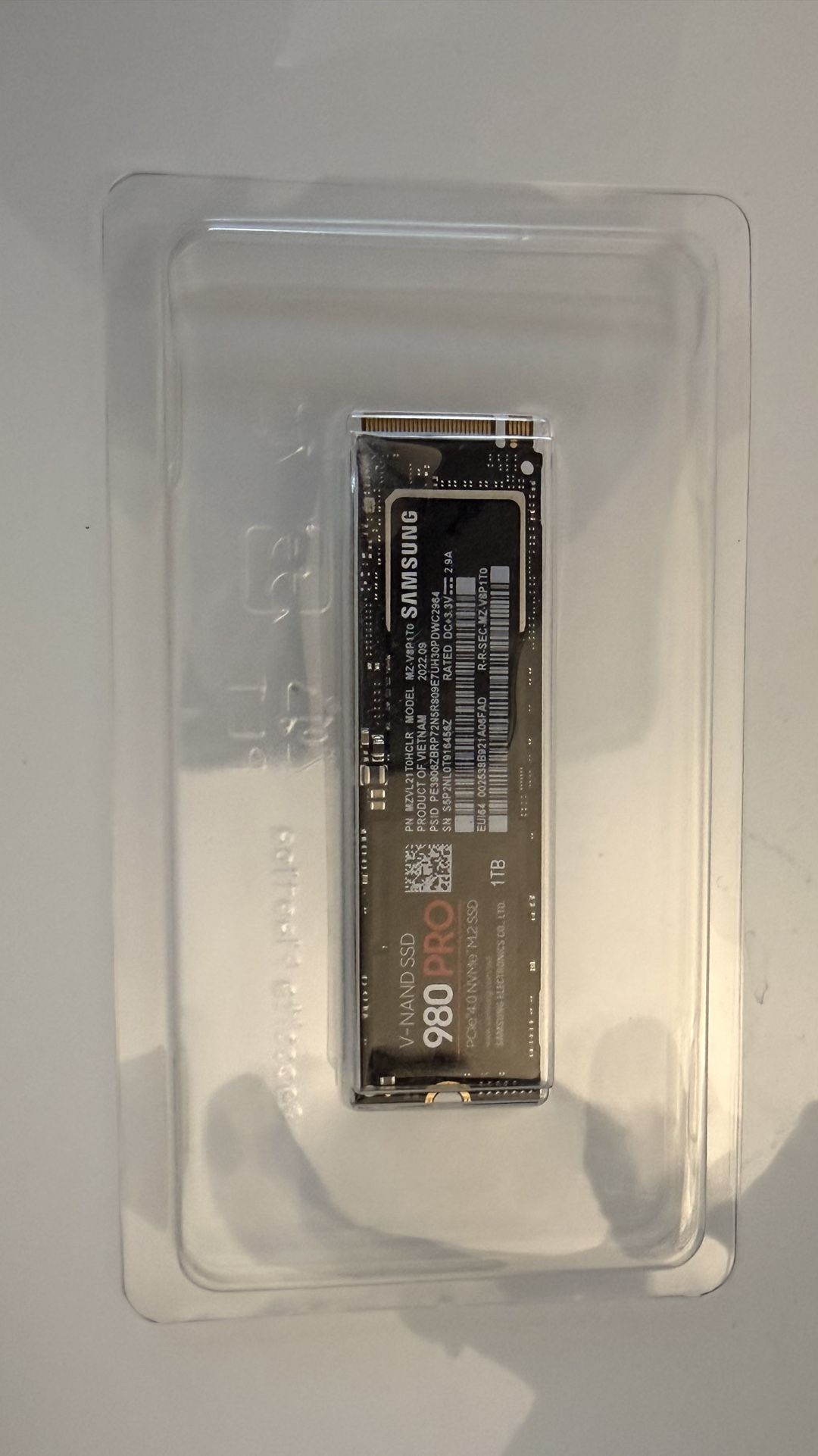 1 Tb Samsung 980 Pro SSD Nvme