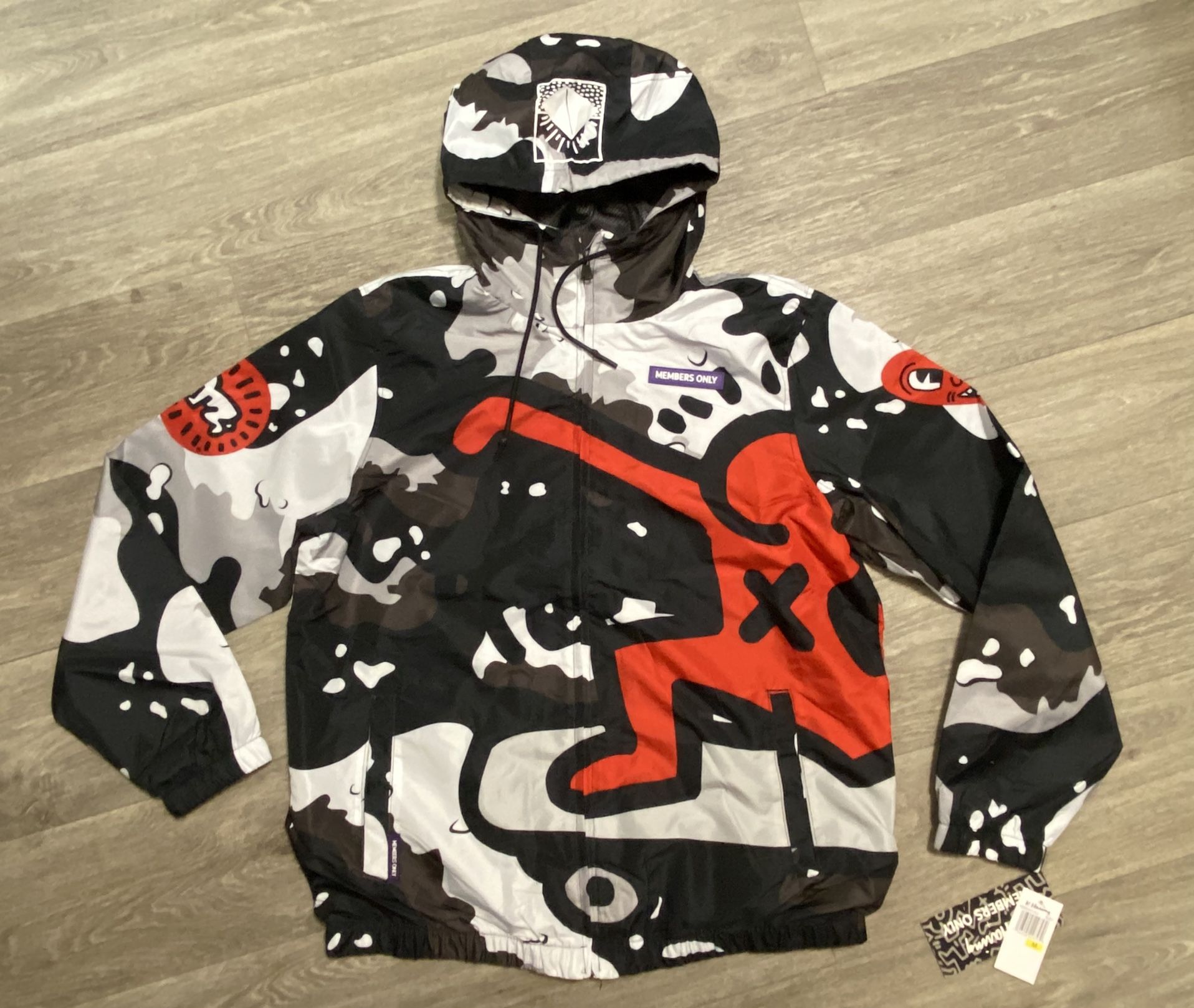 Keith Haring x Members Only Windbreaker Jacket - Men’s Size Medium- New w/Tags