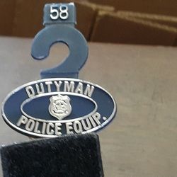 Dutyman Hook & Loop Leather Belt Size 58, New 