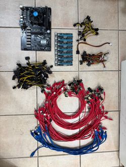 LOTE DE CABLES Y COMPONENTES PARA PC / MINERÍA – TODO EN UN SOLO LOTE