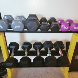 Dumbells With Rack