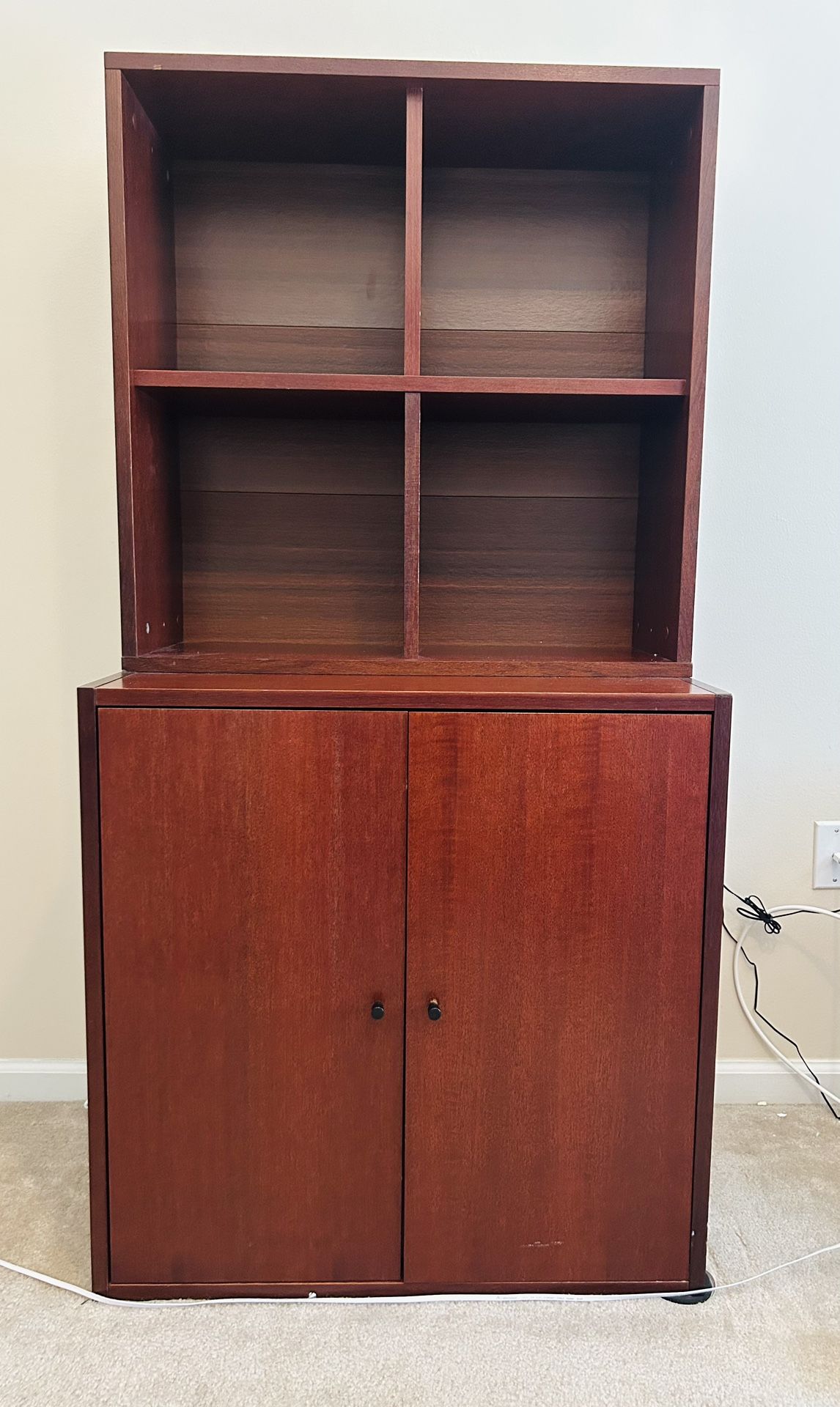 Wood Shelf And Wood Cabinet