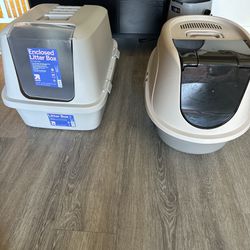 2 Litter Boxes