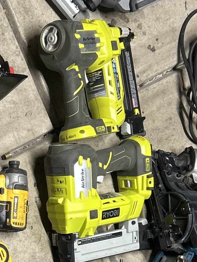 2 Brand New Ryobi Airstrike Nail Guns