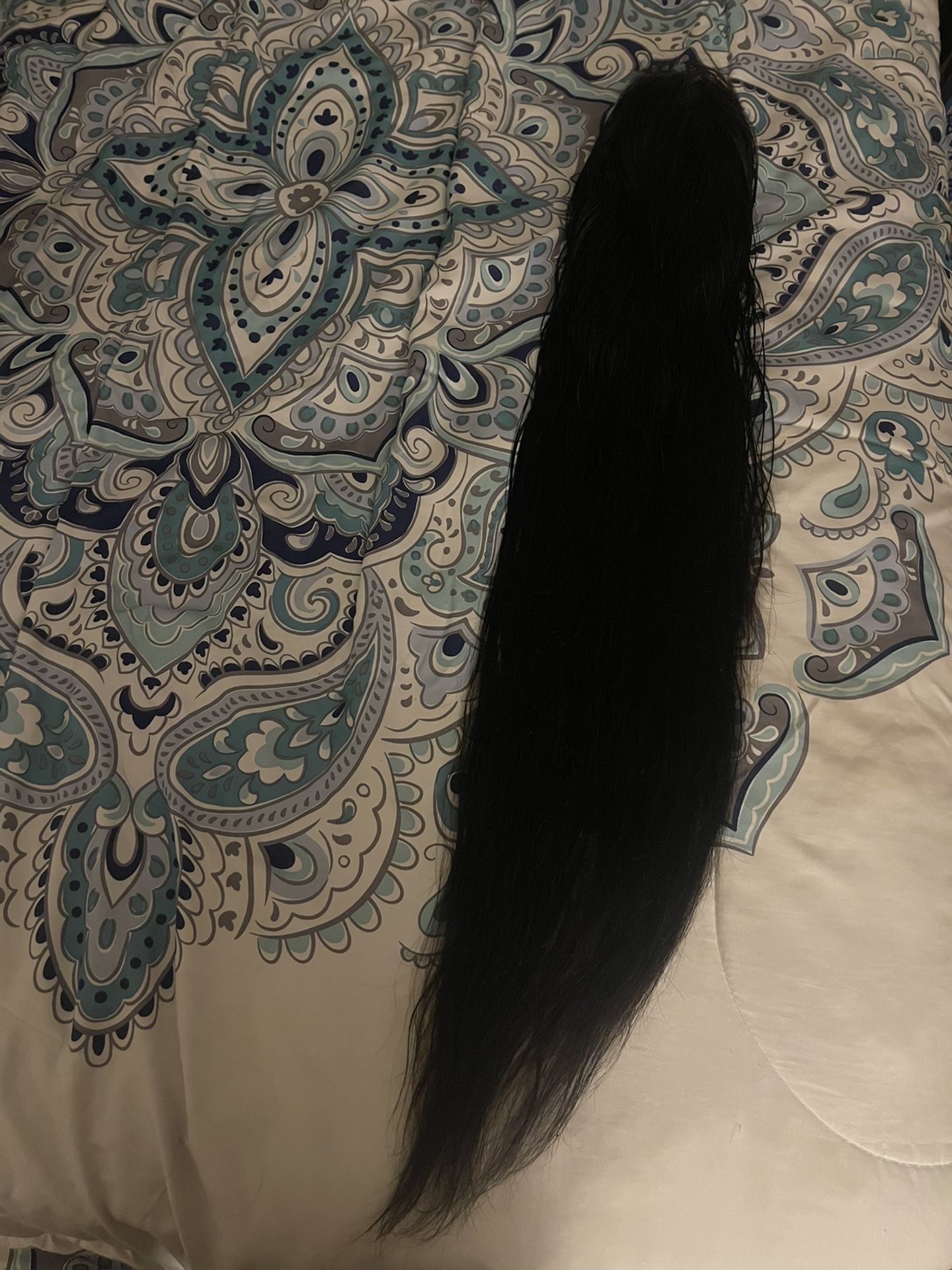 30 Inch lace front straight human hair wig 