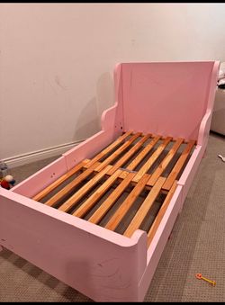 IKEA pink toddler bed