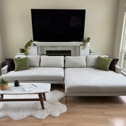 West Elm Andes Oversized Sectional Couch